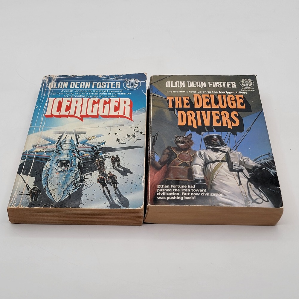 Alan Dean Foster Icerigger The Deluge Drivers Paperback Lot Sci-Fi Fair